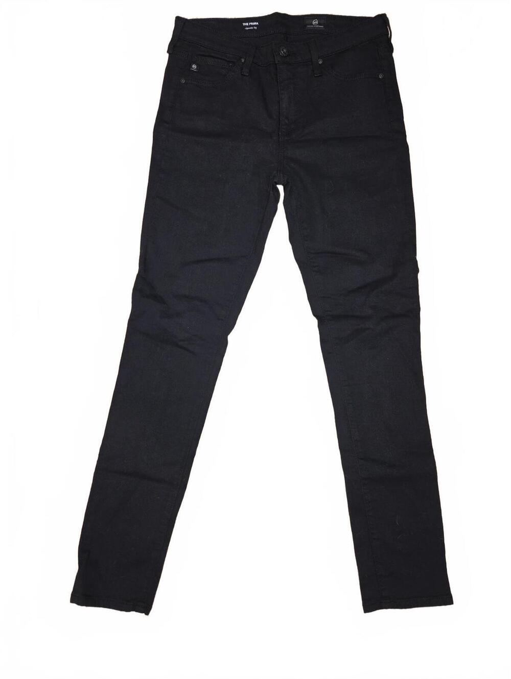 AG Adriano Goldschmied The Prima Black Cigarette Skinny Jeans Womens 27R